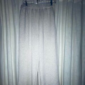 Grey scuba knit sweatpants